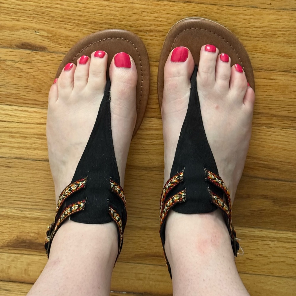 Madden Girl Black Sandals